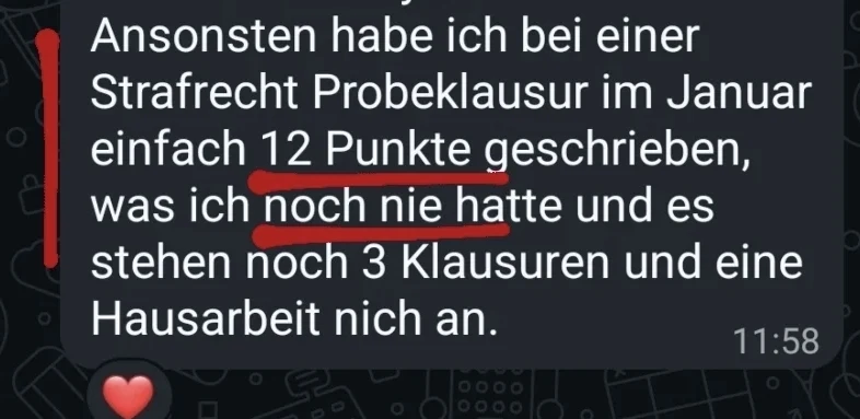 Teilnehmerergebnis: 12 Punkte StrafR