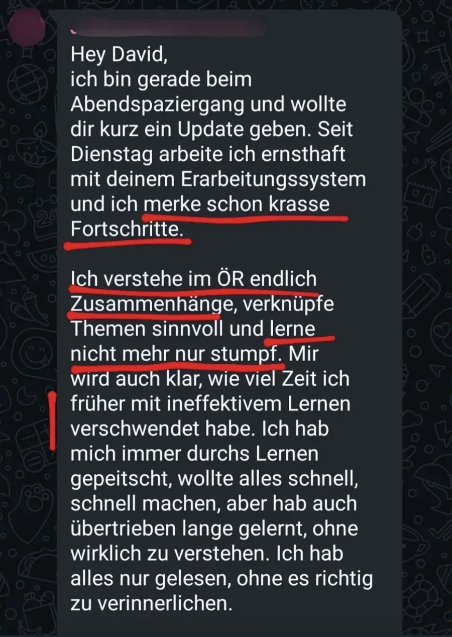 Teilnehmerergebnis
