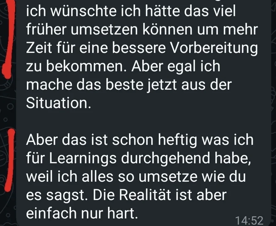Teilnehmerergebnis
