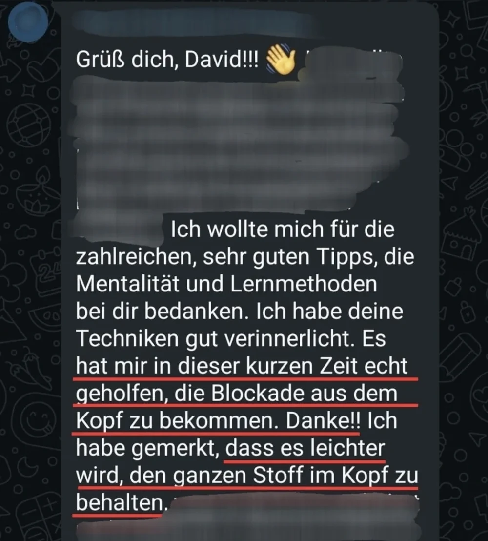 Teilnehmerergebnis