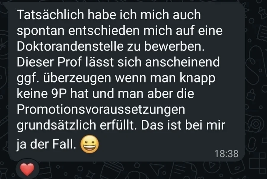 Teilnehmerergebnis
