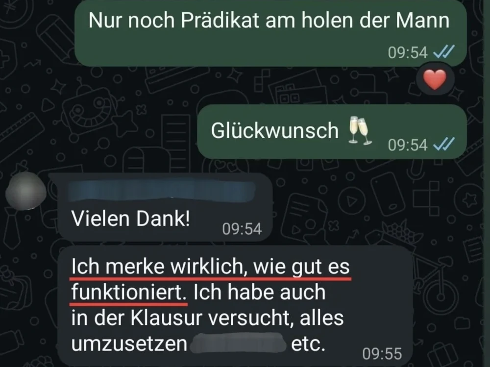 Teilnehmerergebnis